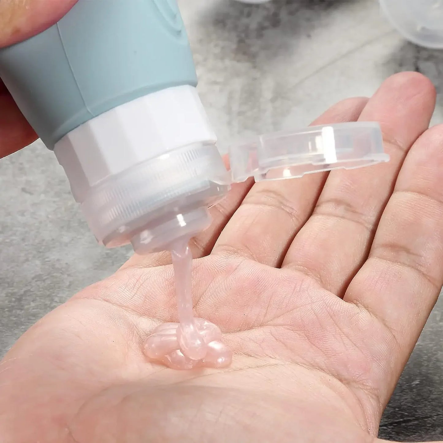 90ml Silicone Travel Bottles Set – Leak-Proof, Refillable Dispenser for Shampoo & Conditioner