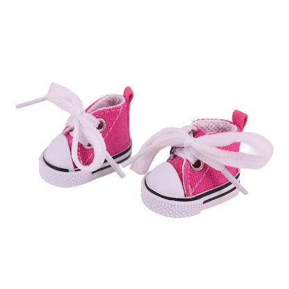 3.8cm Canvas Martin Boots for 17cm Labubu Kpop Dolls | Plush Doll Shoes Accessories & Holiday Gift