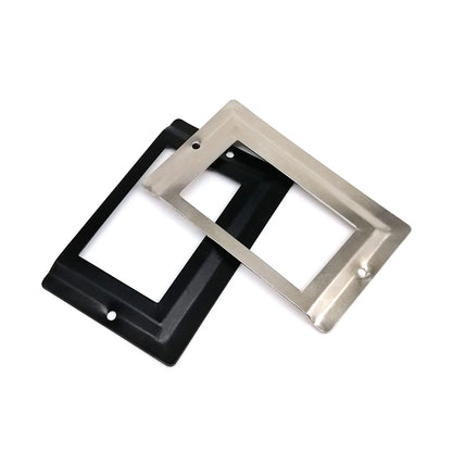 6pcs Large Iron Label Pull Handles – 52x80mm File Name Card Holders for Cabinet, Drawer & Jewelry Box