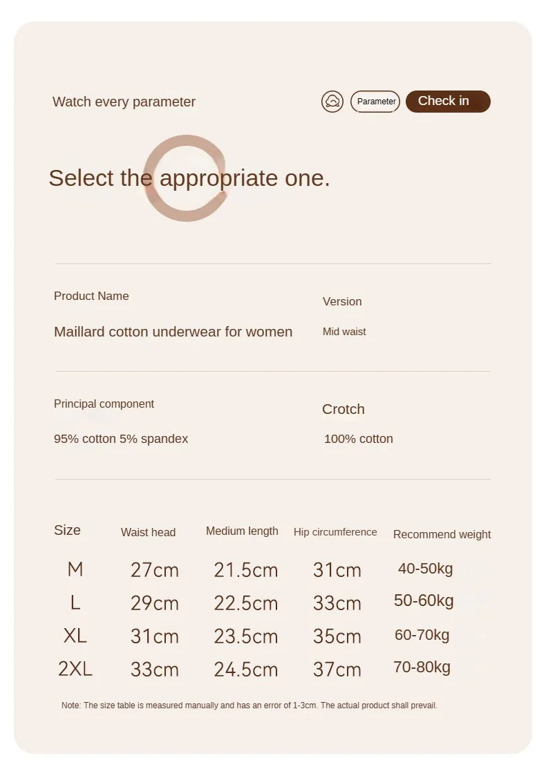 3PCS Seamless Women's Cotton Panties – Soft, Breathable, Large Size Sports Underwear Set