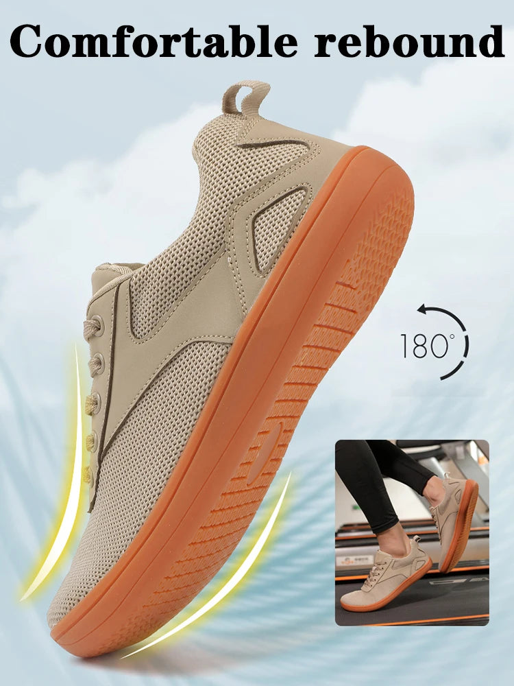 Men’s Minimalist Barefoot Walking Shoes – Breathable Wide Sports Sneakers for Gym, Office & Leisure