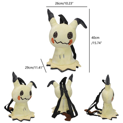 Pokemon Plush Backpack – Pikachu, Snorlax, Eevee, Mimikyu, Mew, Gengar, Charizard, Piplup & Slowking Toy Doll Gift for Kids