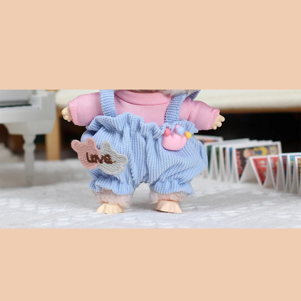 17cm Labubu Outfit – Macaron Vinyl Face Doll Clothes, Fashion Decoration Accessories [Clothes Only]