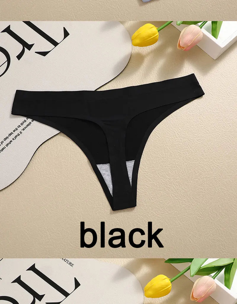 3PCS Sexy G-String Underwear Set – Breathable Seamless Low Waist T-Back Bikini Panties for Women, S-XL Sizes