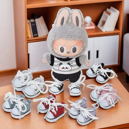 15-17cm Labubu Doll Shoes, Glasses & Camera Accessories | 10cm Cotton Doll Water Glasses Outfit Set