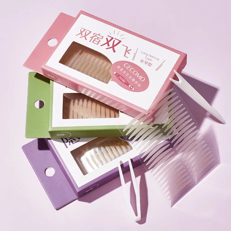 960PCS Invisible Double Eyelid Tape Stickers – Long-Lasting Clear & Beige Self-Adhesive Eye Lift Tools