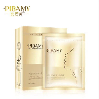 10Pcs Golden Neck Masks - Niacinamide Moisturizing Fine Line Care & Skin-Lifting Treatment