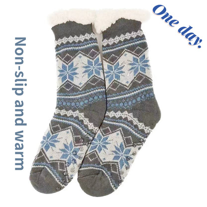 Men's Fluffy Winter Socks – Warm Thermal Non-Slip Fuzzy Socks, Soft Plush Thickened Indoor Socks, Cozy Gifts 2023
