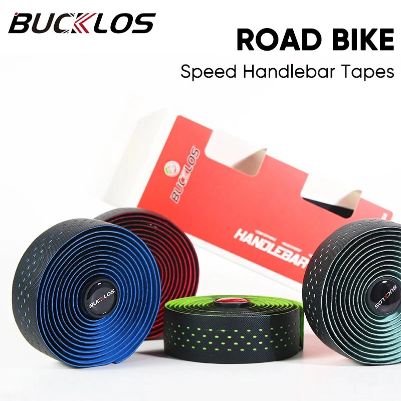 BUCKLOS Road Bike Handlebar Tape – Soft PU EVA Anti-Slip Shock-Absorbing Grip for Gravel and Cycling
