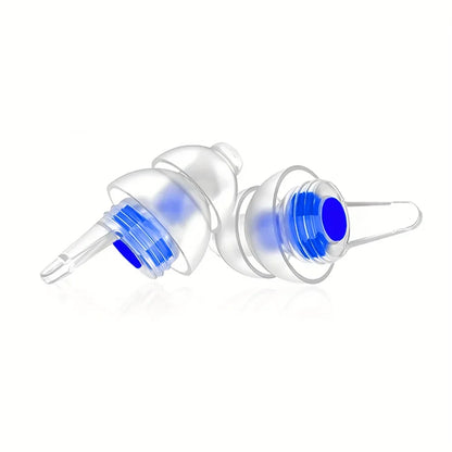 HUAK High Fidelity Silicone Ear Plugs - Reusable Noise Reduction for Sleep, Study, Work, Music, Motorcycle & Swimming