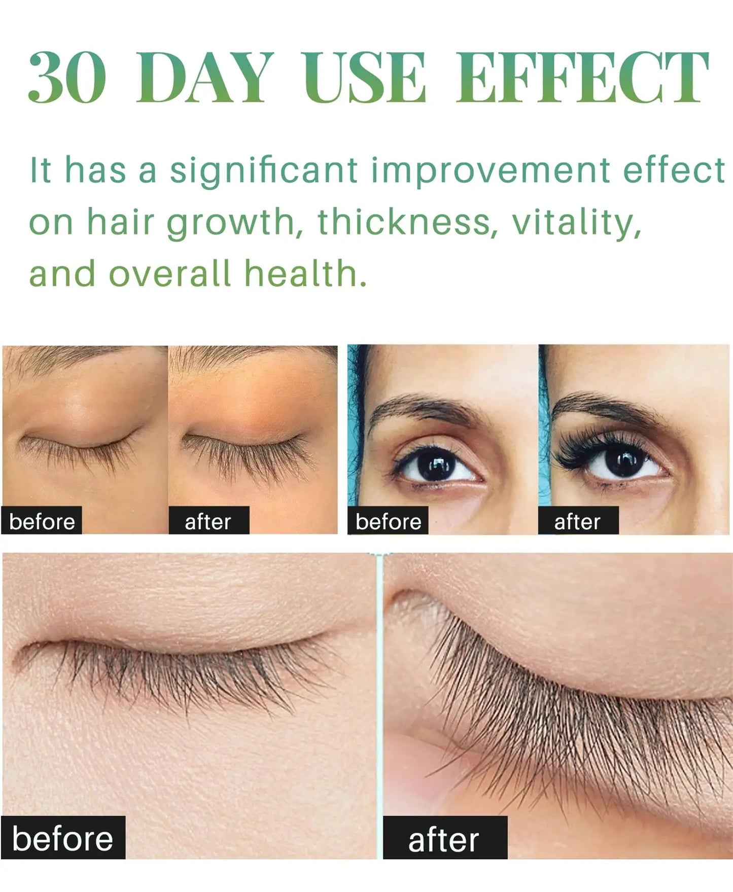 Fast Eyelash Growth Serum – 7-Day Natural Enhancer for Longer, Fuller, Thicker, Curled Lashes, Eye Care & Makeup