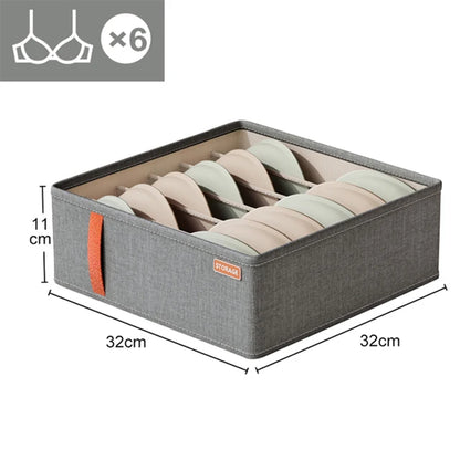 Underwear & Socks Organizer Storage Box – Cabinet Drawer Clothes Organizer for Household Classified Storage