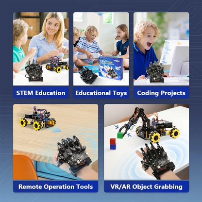 ACEBOTT Sensing Gloves Robot Car Kit - Gesture Control Smart Motion-Sensing Car for Arduino Learning & DIY Projects