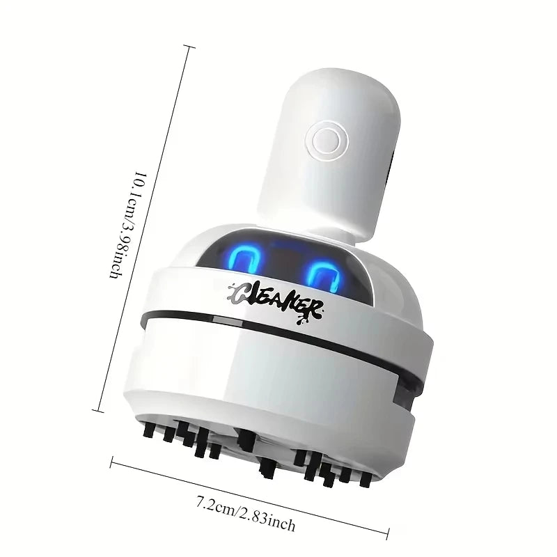Mini USB Rechargeable Desktop Vacuum Cleaner – Portable 3-Speed Handheld Dust Collector for Keyboards & Home Office