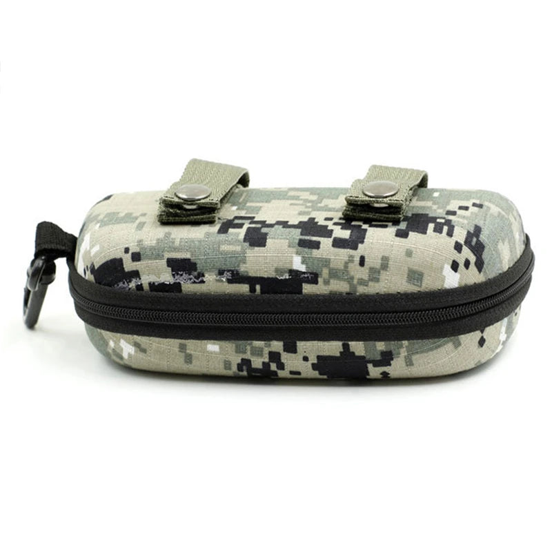 Camouflage Outdoor Sports Glasses Case – Thickened Zipper Sunglasses Storage Box, Anti-Stress & Military Portable