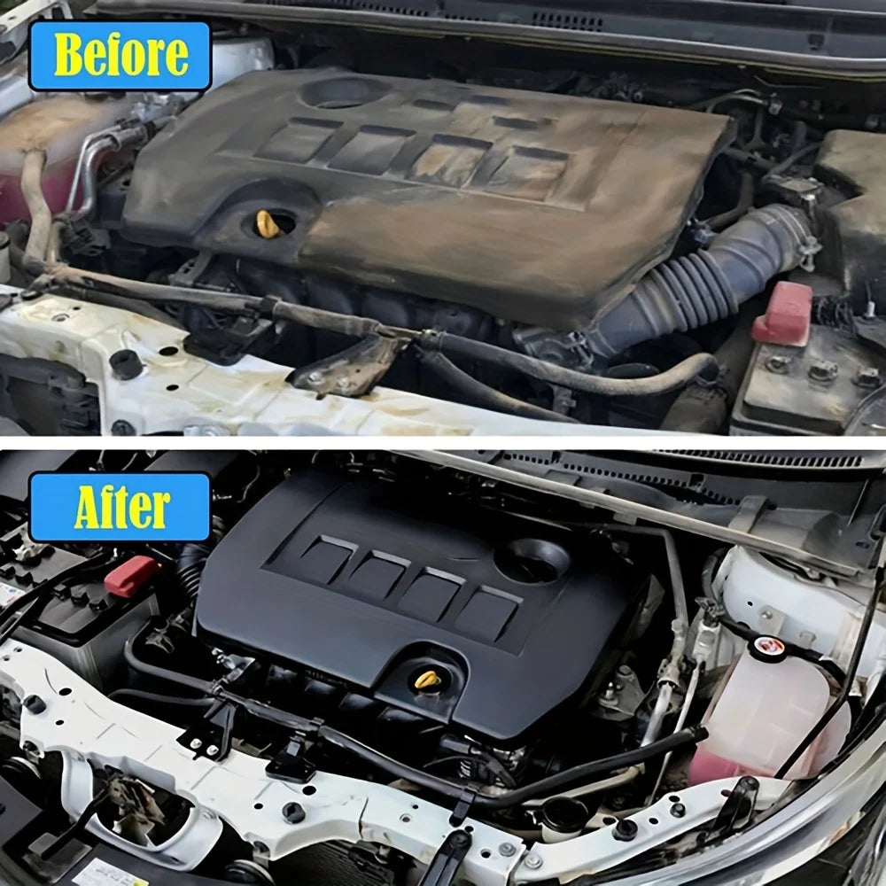 Car Engine Bay Cleaner & Restorer - Powerful Engine Compartment Degreaser for Automotive Cleaning and Polishing