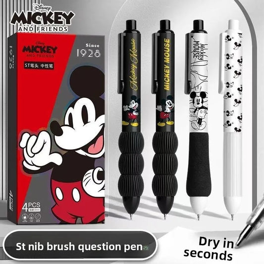 Disney Cartoon Press Gel Pen – Cute 0.5mm Quick-Dry Black Ink Writing Pen, Creative Student Stationery for Smooth & Precise Writing