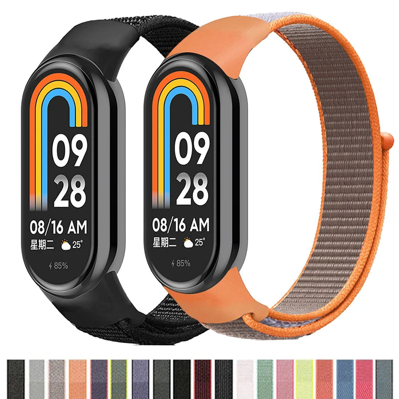 Nylon Loop Strap for Xiaomi Mi Band 3-9 – Replacement Sport Smartwatch Wristband
