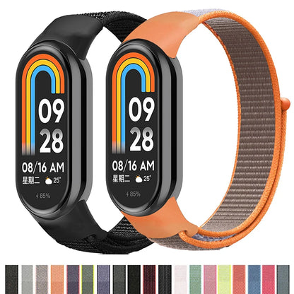 Nylon Loop Strap for Xiaomi Mi Band 3-9 – Replacement Sport Smartwatch Wristband