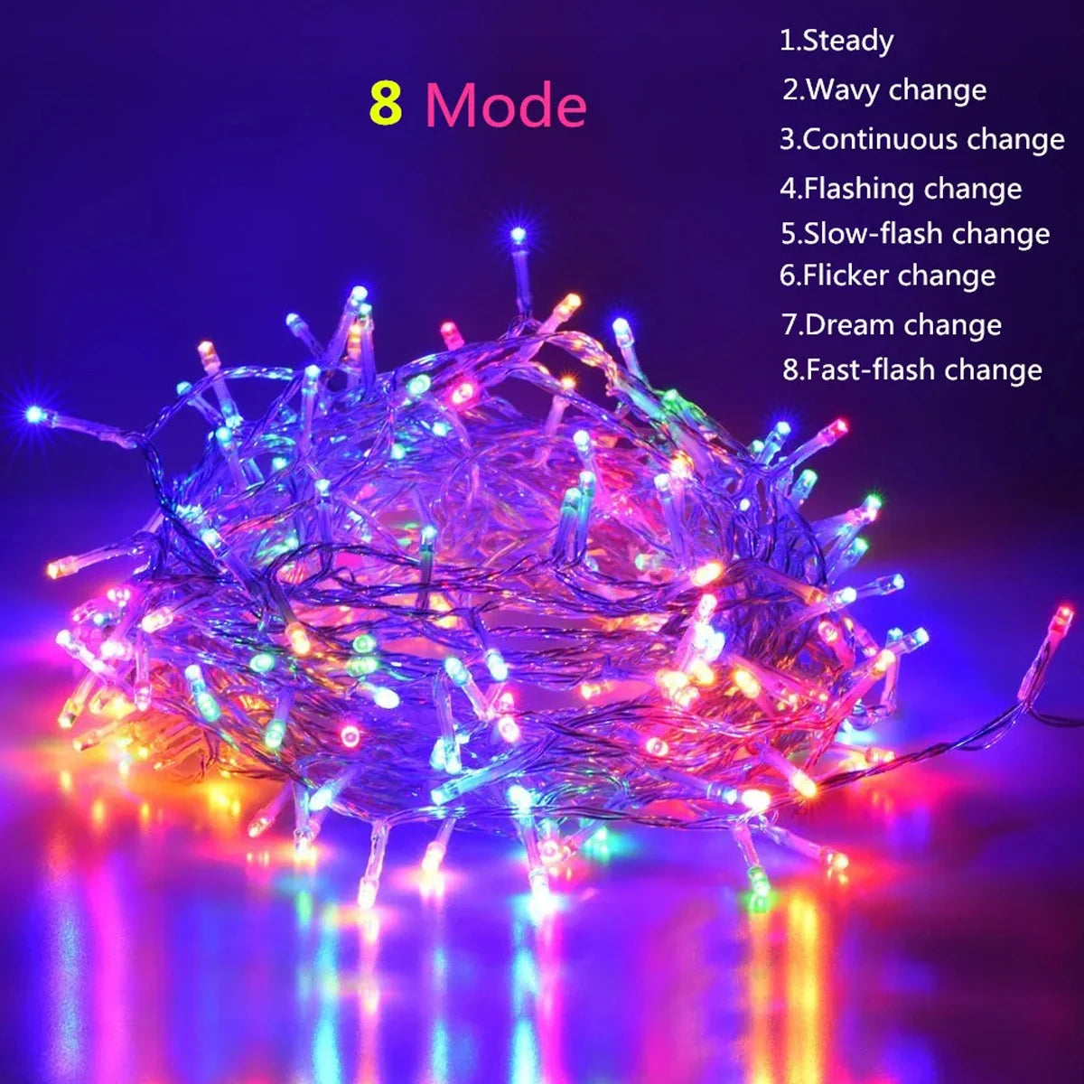 LED Waterproof Christmas Fairy Lights – 5/10/20M Outdoor String Lights for Garden, Tree, Home, Halloween, and Holiday Decoration