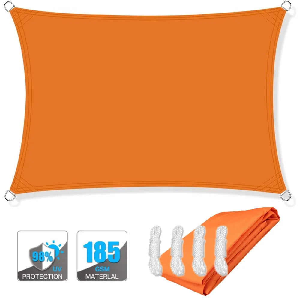 Waterproof Sun Shade Sail Canopy - UV Block Outdoor Patio Garden Backyard Awning Privacy Shelter
