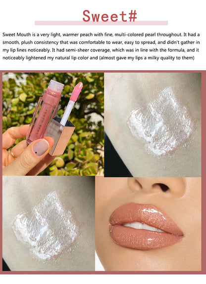 FB Gloss Bomb Cream Lip Gloss | High Shine, Glitter, Moisturizing Plumper, Long-Lasting Liquid Lipstick 9ml