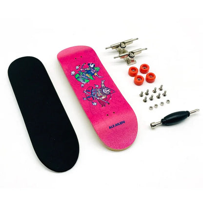Creative Mini Finger Skateboard – Colorful Maple Fingerboard with Double Rocker, Sport Bearings & Palm Slide Board