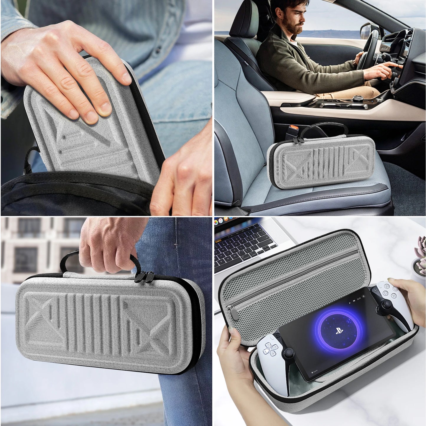 PS Portal Carrying Case – Slim Fit Hard Shell Protective Case for PlayStation 5 Remote Player