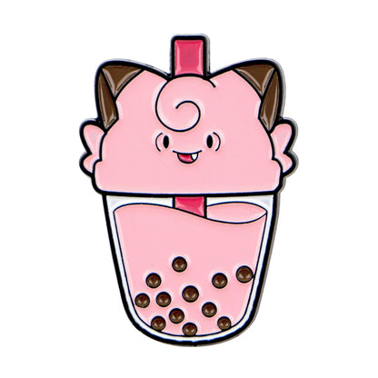 Anime Elf Enamel Pin - Cartoon Pearl Milk Lapel Brooch for Backpacks, Clothing, Fashion Accessories & Gifts