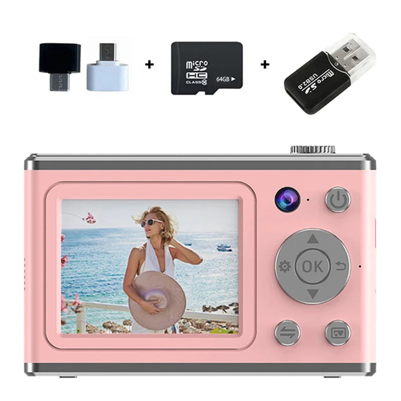Xiaomi 64MP Digital Camera – HD Dual Lens with Zoom, Auto Focus, Smart Fill Light, Perfect for All Ages