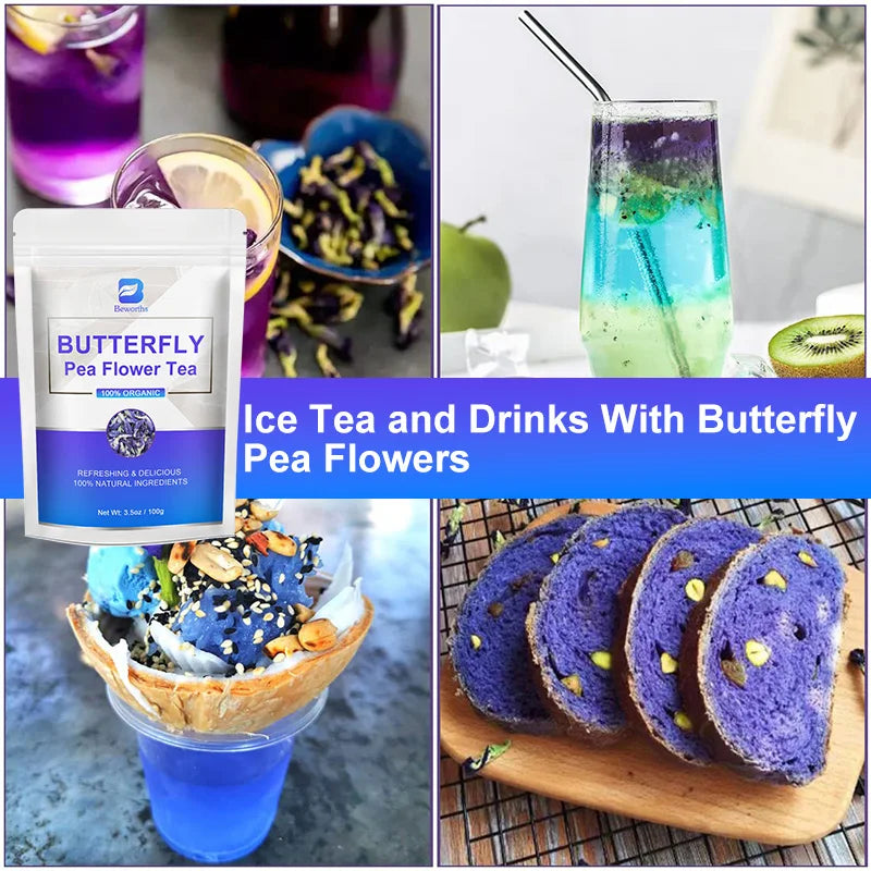 BEWORTHS 100% Natural Butterfly Herb Extract — Immunity Boost with Vitamin C & E Antioxidants for Beauty