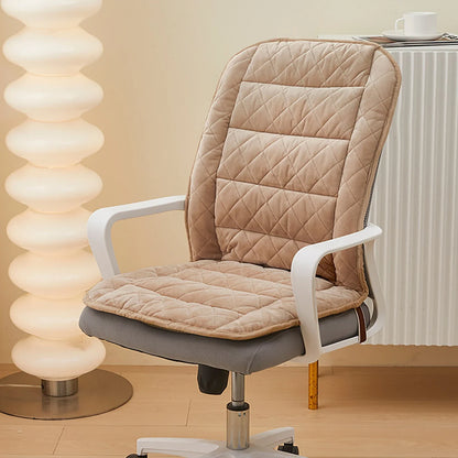 USB Heated Backrest Cushion for Office Chair – 3-Speed Temperature Heating Pad Winter Seat Mat