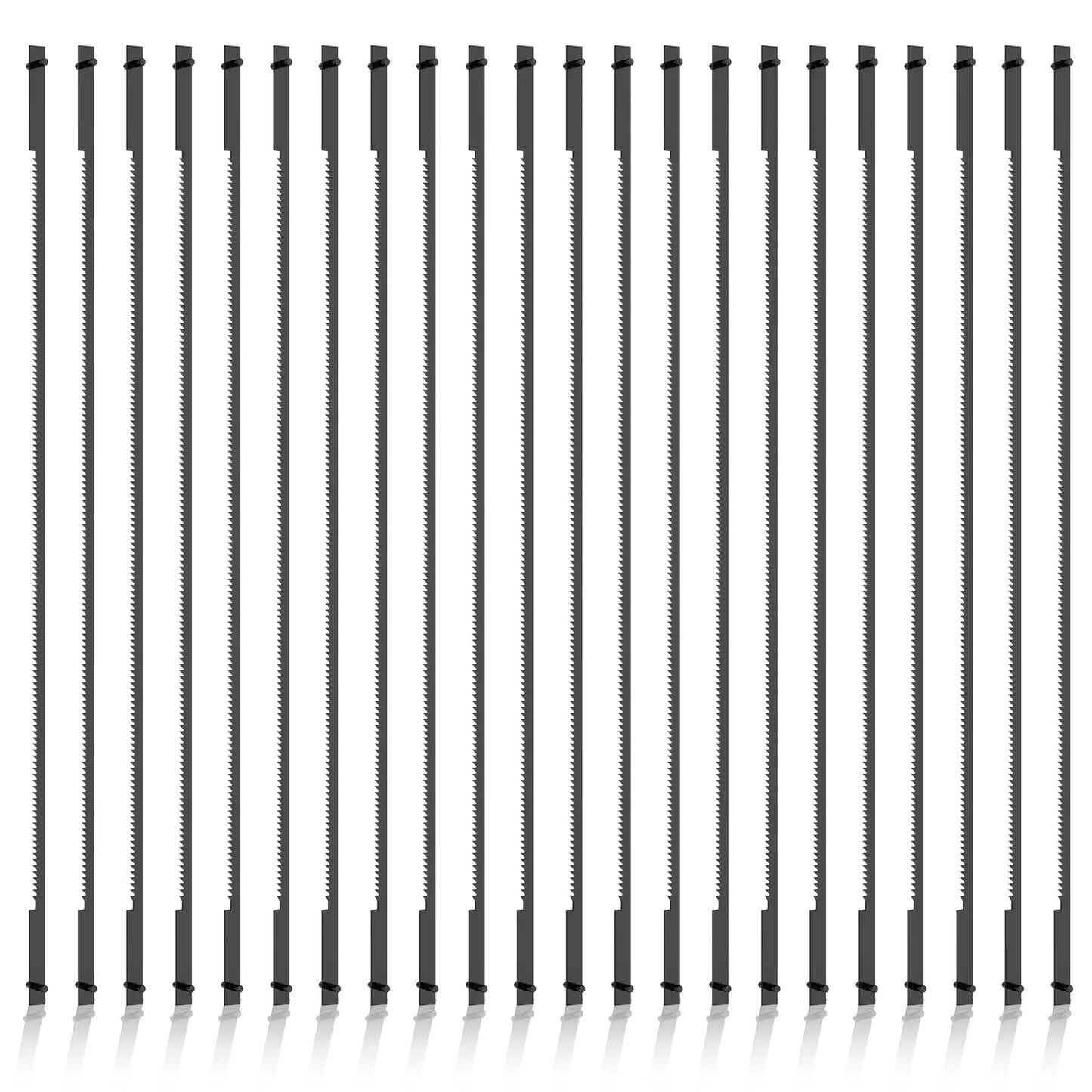 22Pcs Coping Saw Blades - 6-1/2 Inch 24TPI High Carbon Steel Replacement Blades for Wood, Plastic & Metal Cutting