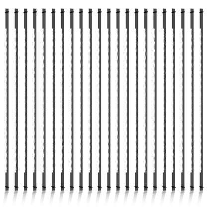 22Pcs Coping Saw Blades - 6-1/2 Inch 24TPI High Carbon Steel Replacement Blades for Wood, Plastic & Metal Cutting