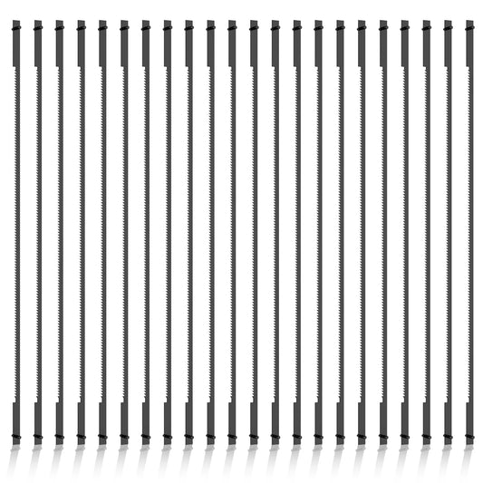 22Pcs Coping Saw Blades - 6-1/2 Inch 24TPI High Carbon Steel Replacement Blades for Wood, Plastic & Metal Cutting