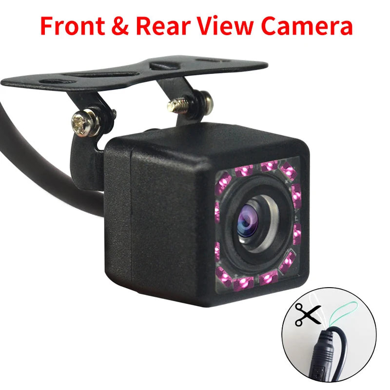Hippcron HD Car Rear View Camera with 4 LED Night Vision – 170° Waterproof CCD Reversing & Parking Assist Auto Monitor