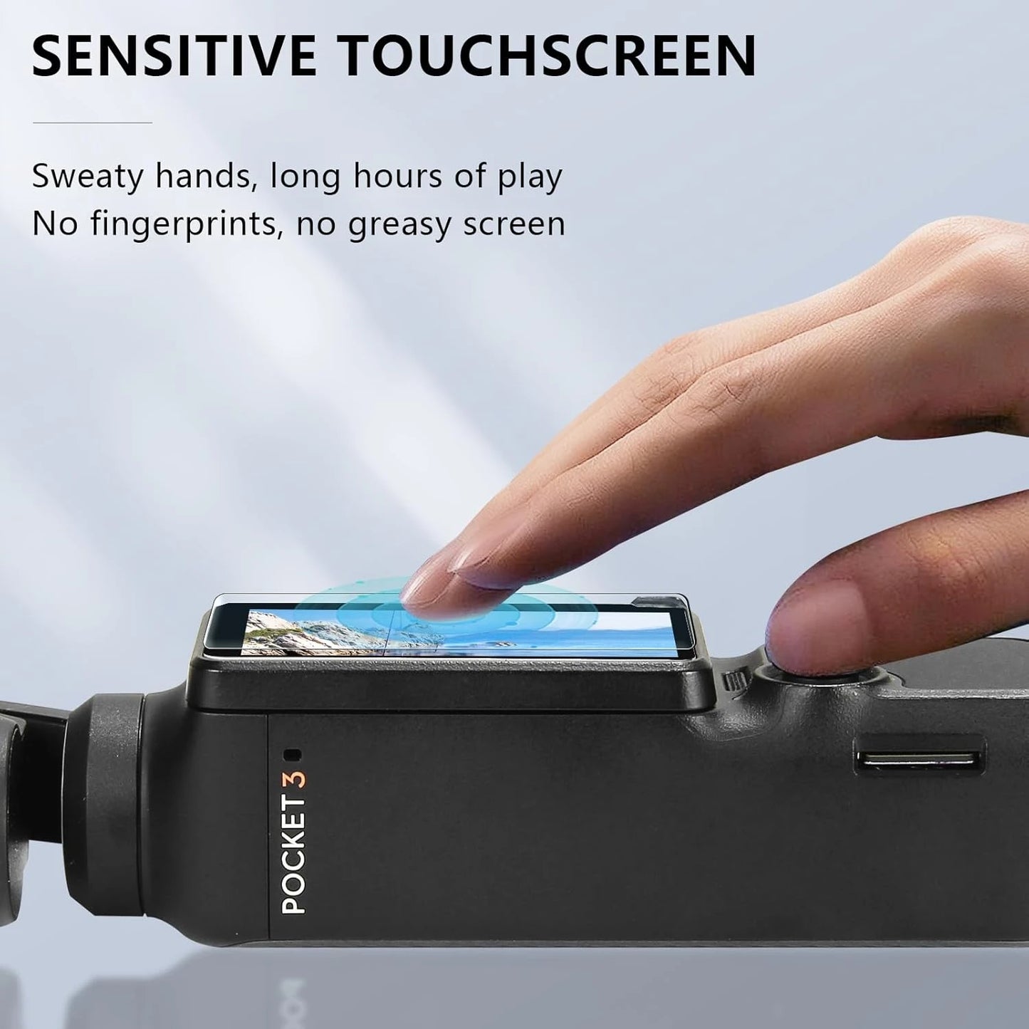 Tempered Glass Screen Protector for DJI OSMO Pocket 3 – 9H HD Anti-Scratch Lens Cover Accessory