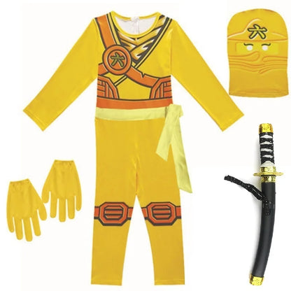 NINJA Cosplay Advanced Role Playing Costume Jumpsuit Set – Halloween & Christmas Party Ninja Superhero Outfit
