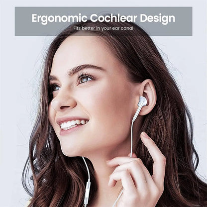 Original Wired Earphones for iPhone & iPad – In-Ear Lightning, USB-C & 3.5mm Earbuds Compatible with iPhone 17-11 Pro Max, 7/8 Plus, XR