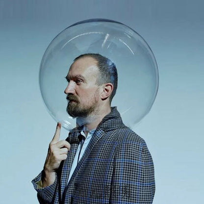 Clear Acrylic Sphere Half Dome Head Cover - Transparent Round Photography Prop for Portrait Shoots & Creative Photo Effects
