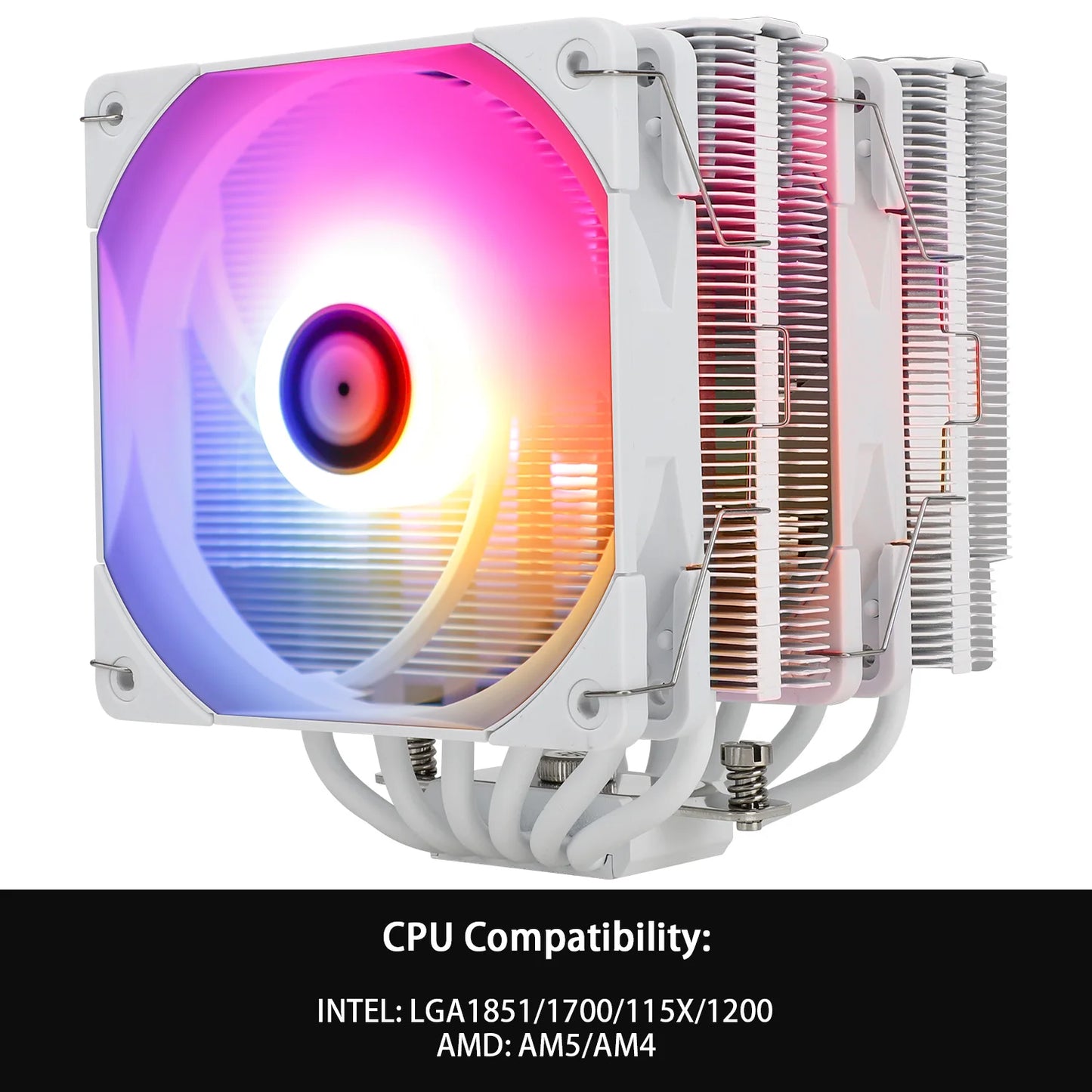 Thermalright Peerless Assassin 120 ARGB CPU Air Cooler – Digital Black Dual Tower High Performance Radiator for Intel LGA1851/1700/1200/115X & AMD AM4/AM5
