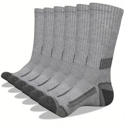 Men’s Athletic Sports Socks - 10 Pairs Breathable Crew Socks for Running, Basketball & Fitness