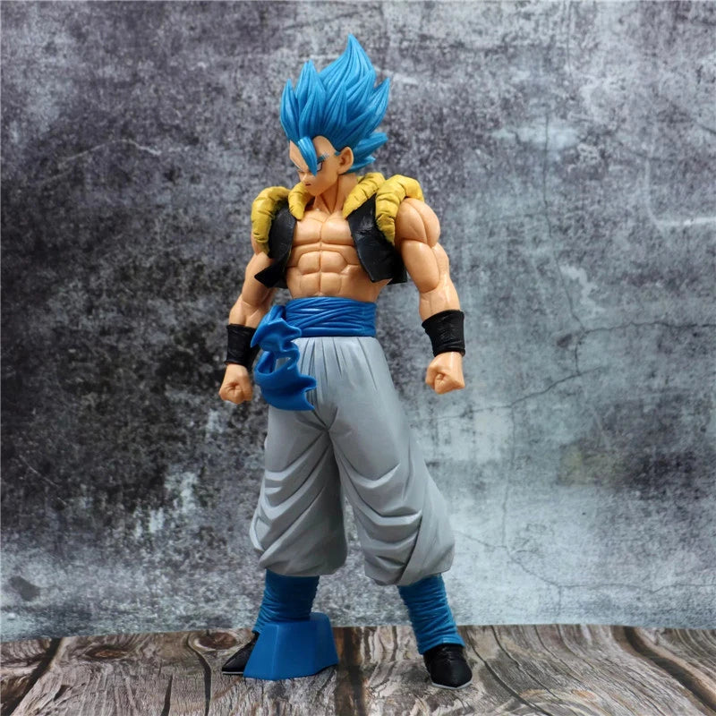 31CM Dragon Ball Z Super Saiyan Blue Gogeta Figure – DBZ Anime PVC Collectible Toy for Desktop Decor & Kids Gift