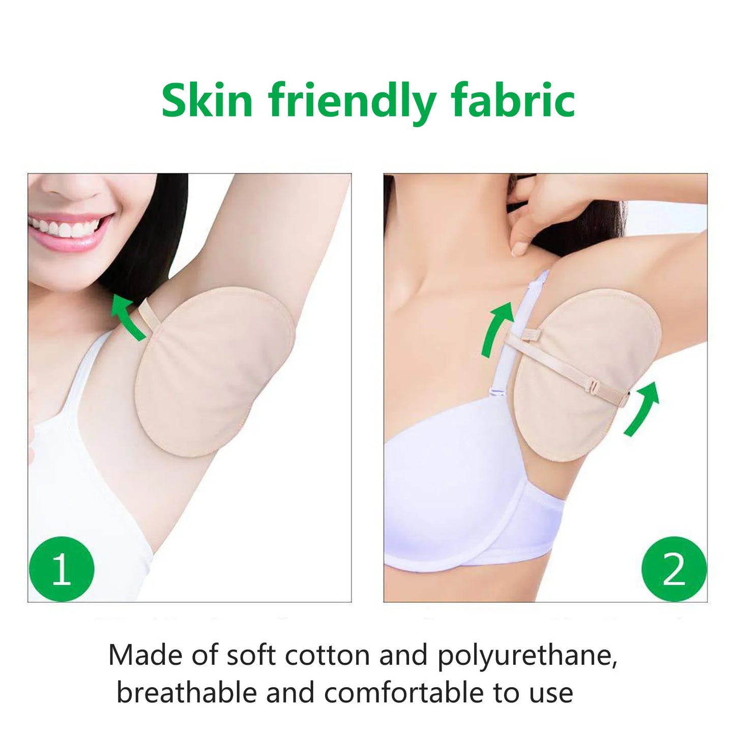 Reusable Underarm Sweat Pads – Absorbent Armpit Perspiration Shields for Men & Women Clothing Protection
