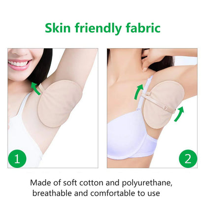 Reusable Underarm Sweat Pads – Absorbent Armpit Perspiration Shields for Men & Women Clothing Protection