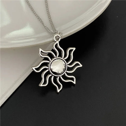 Punk Gothic Big Cross Pendant Necklace – Irregular Clavicle Chain Aesthetic Jewelry for Women & Men
