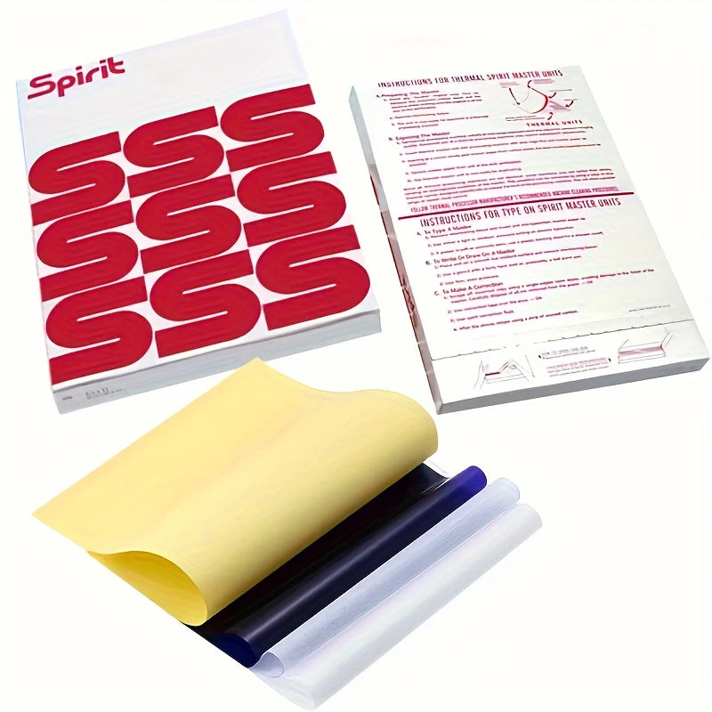 JC TATTOO A4 Size Transfer Paper – Thermal Tattoo Stencil Copy Paper for Transfer Machines