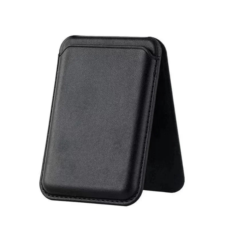 Strong Magnetic Leather Wallet with Hidden Stand – MagSafe Case & Card Holder for iPhone 13, 14, 15 Pro Max