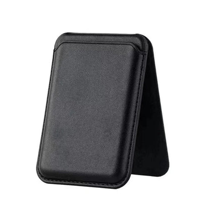 Strong Magnetic Leather Wallet Case with Hidden Stand for MagSafe – Card Holder Cover for iPhone 15 Pro Max, 14 & 13 Pro Max