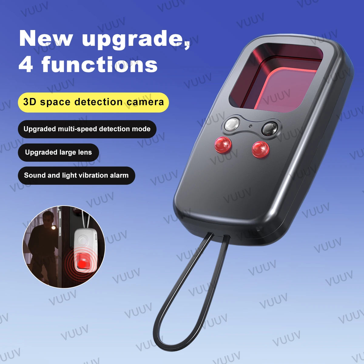 Infrared Hidden Camera Detector - LED Lens Finder for Anti-Peeping & Security Protection